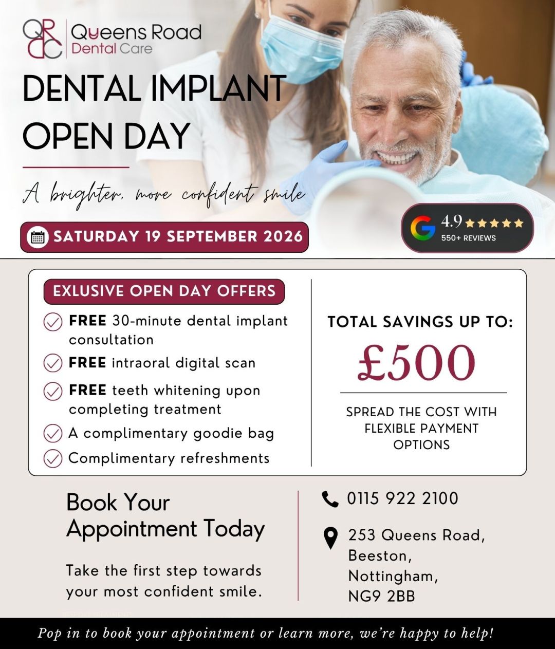 Dental Implant Open Day in Beeston | Saturday 19th September 2026